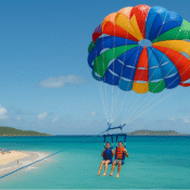 Parasailing in St Martin