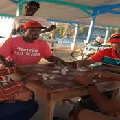 Dominoes in St Maarten