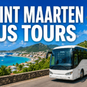 Saint Maarten bus tours - guided island sightseeing bus