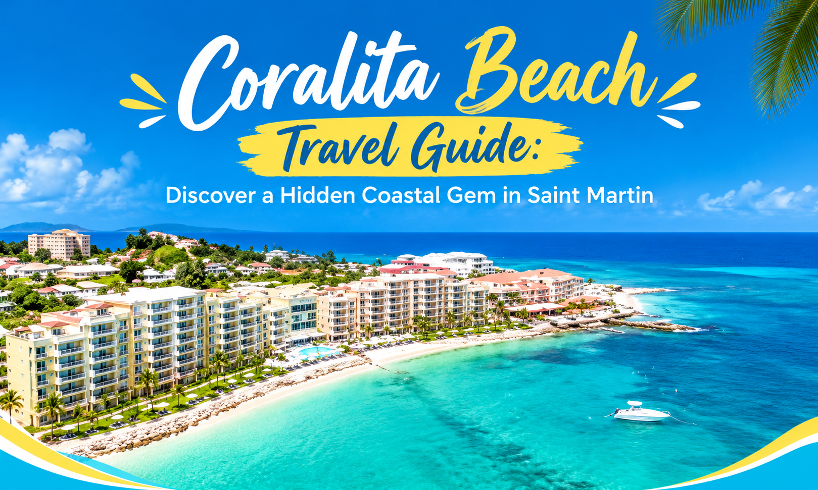Coralita Beach Travel Guide in Saint Martin with local tour guide and tourists